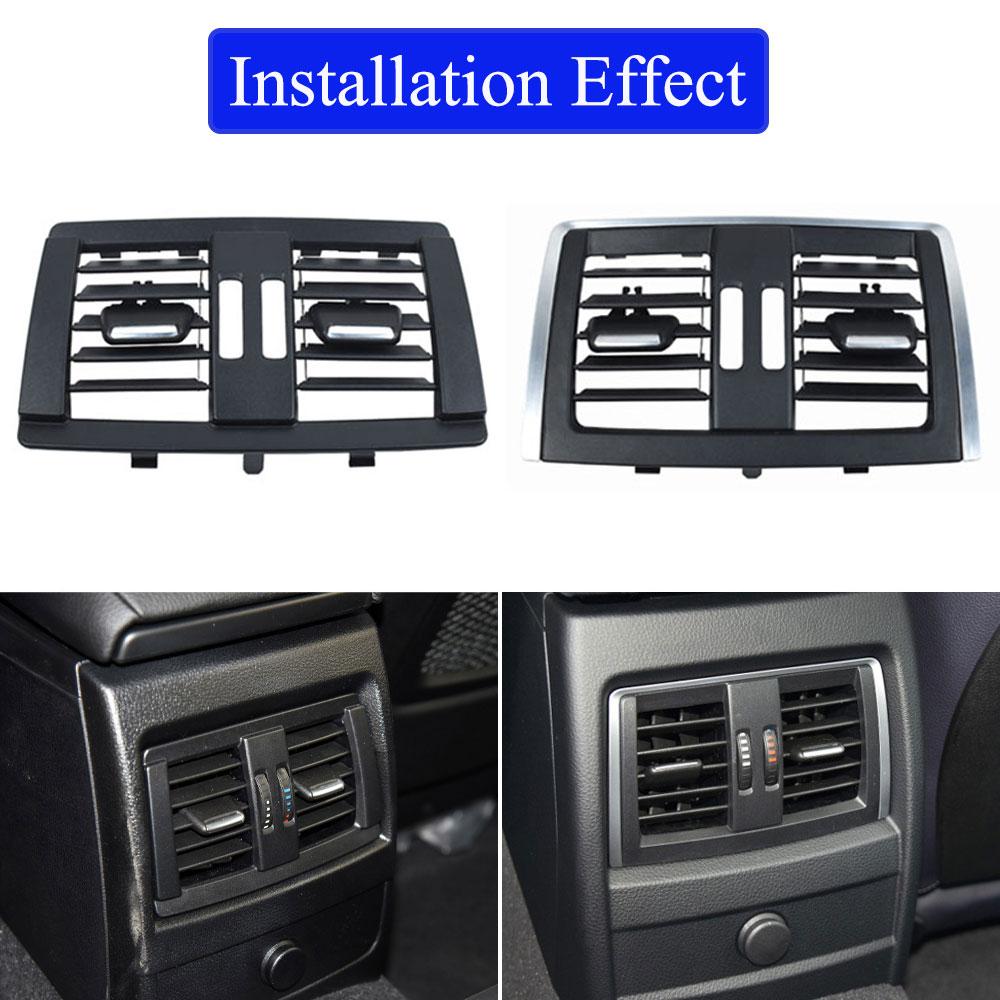 Assento traseiro do carro ar condicionado ac ventilação grade saída painel capa para bmw 1 2 3 4 séries f30 f31 f34 f35 f20 f87 f32 f33