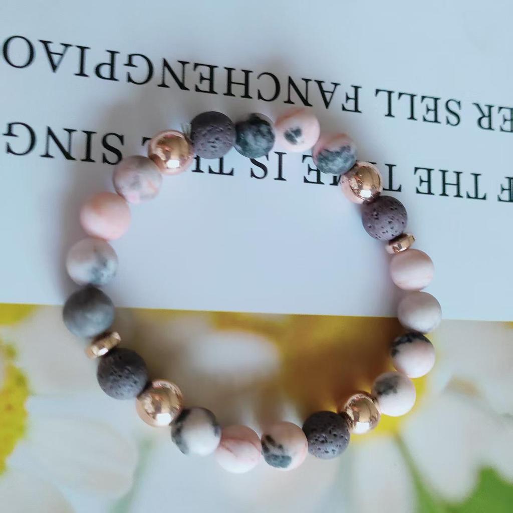 Pink Zebra Crystal Bracelet: Handmade Gift for Birthdays, Mother's Day, Valentine's, Christmas