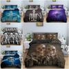 3D Skeleton Bedding Set Skull Duvet Cover 2/3Pcs Quilt Cover With Pillowcase Queen King Size Soft Microfiber Fabric Bedclothes