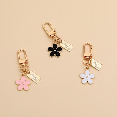 Girls Women Charm Bag Charm Keyring Flower Key Chain Pendant for Purse Keychains