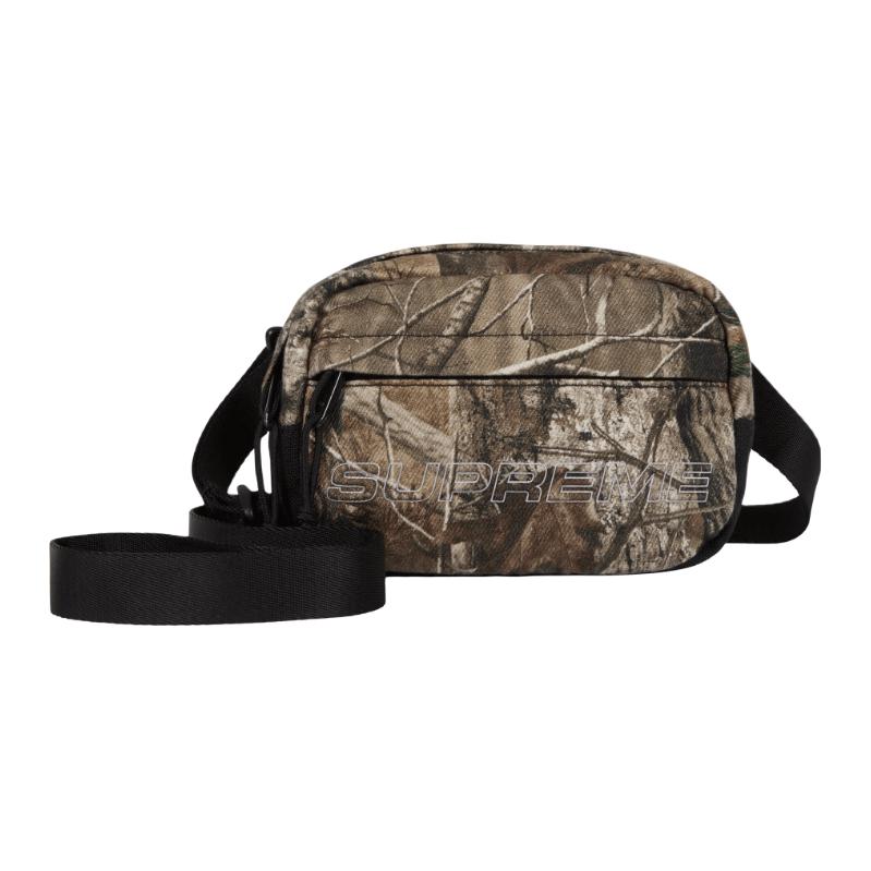 New Supreme Nylon Shoulder Bag Mini Unisex Brown SUP-FW25-17