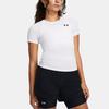 Under Armour Logo Print Round Neck Slim Fit Quick Dry Short Sleeve T-Shirt Women Tops White 1387562-100