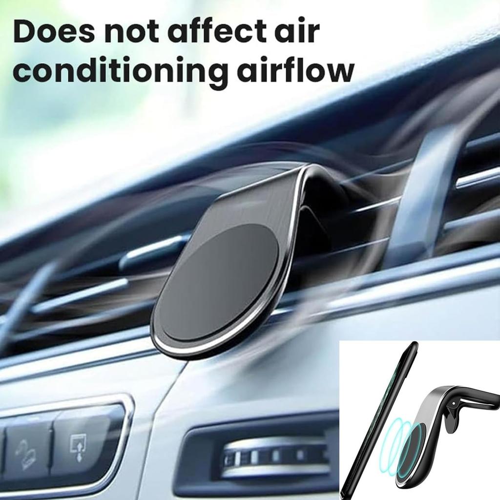 Navigationshalterung Handyhalter, Handy-Navigation Magnetische Halterung, L-Typ 360° Drehbarer Auto-Handyhalter Für Jedes Smartphone