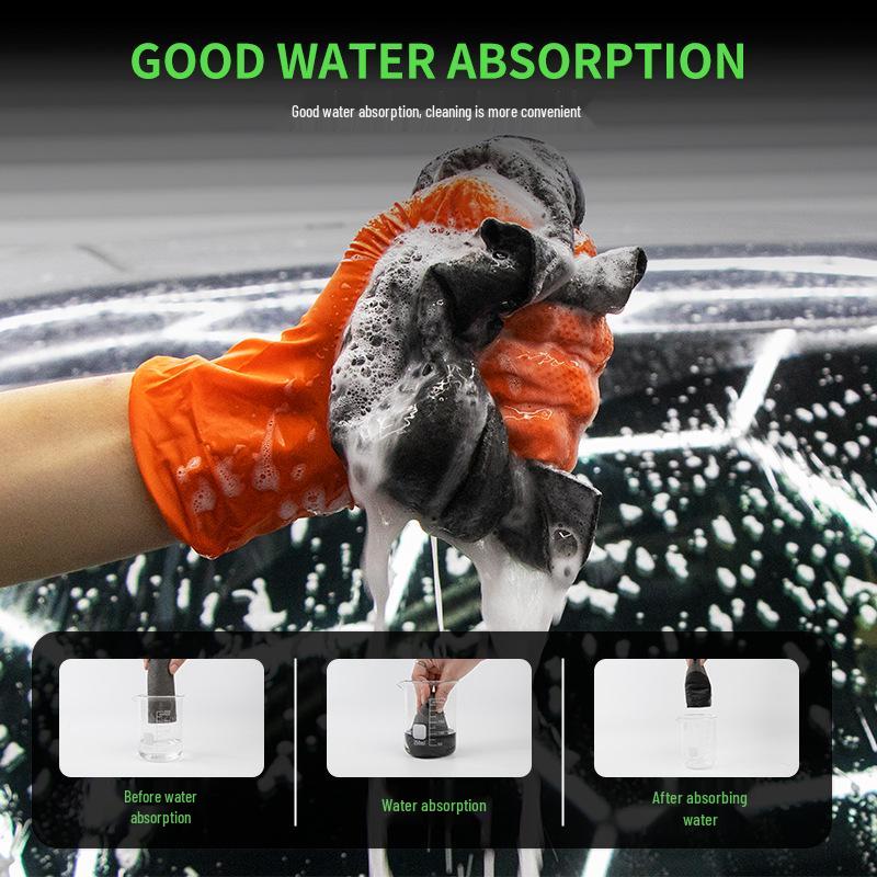 50x50 Large Glass Cleaning Cloth - Thick, Water-Absorbent, Dust-Removing Towel for Cars