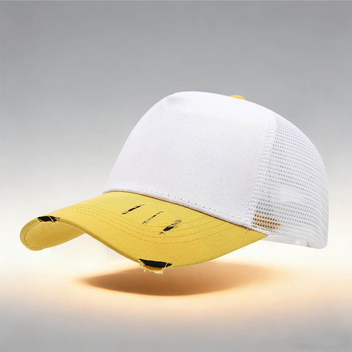 Color Matching Hole Mesh Baseball Cap Casual Cap Outdoor Breathable Sun Hat серебряный