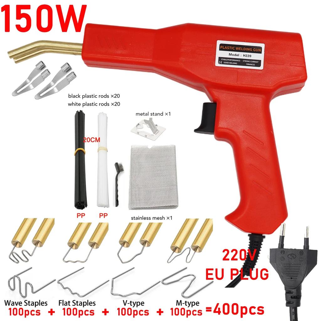 150W Plastic Welding Hot staplercar Bumper Repair Kit Hot Stapler Welding Repair Machine welding Gun