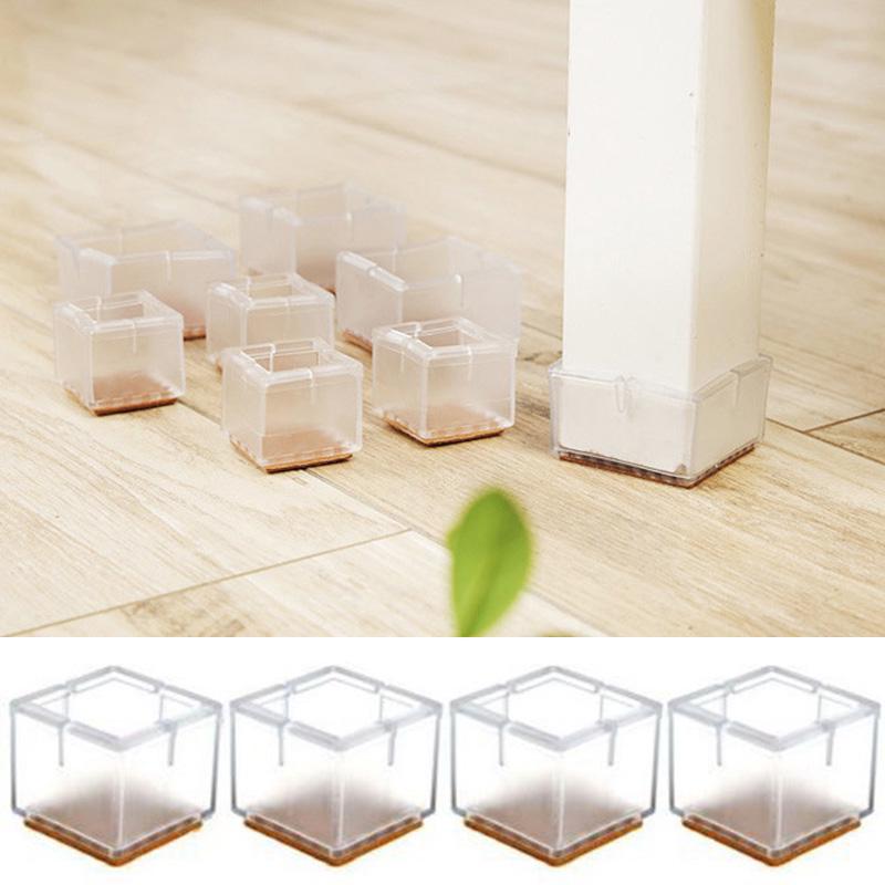 4x Square Tube Rubber Chair Leg Caps Feet Pads Furniture Covers Floor Protector 4x Square Tube Rubber Chair Leg Caps Feet Pads Furniture Covers Floor Protector