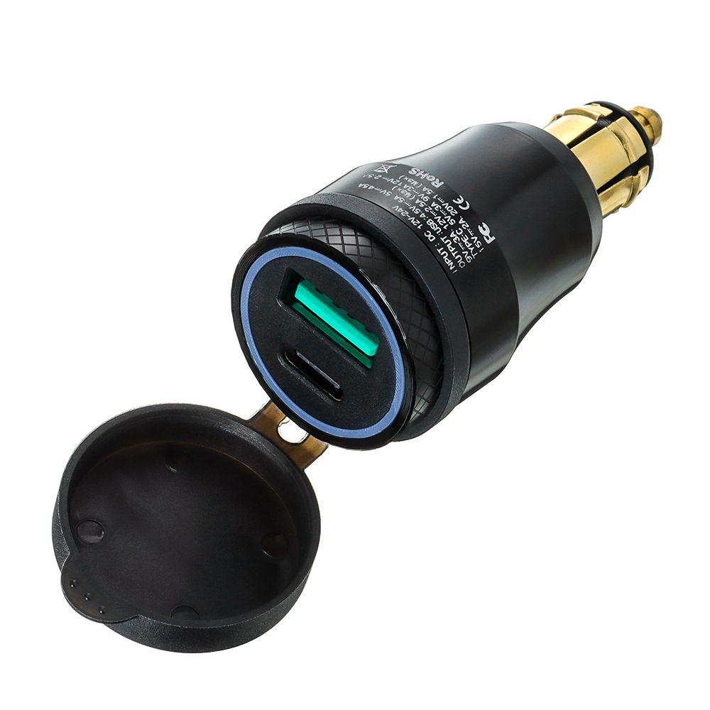 NEW Universal Socket Ducati For BMW QC3.0 USB Quick Charge Plug Car Charger