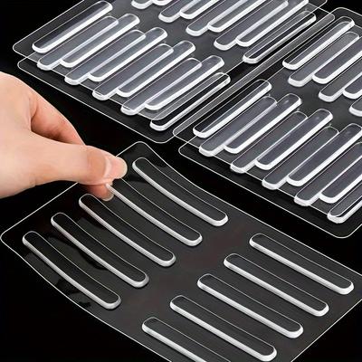20Pcs Transparent Soft Silicone Wall Guard Self-adhesive Door Handle Bumper Protective Plug Anti-slip Door Stop Muffler Damper P