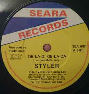 

7inch Record STYLER - Ob-La-Di Ob-La-Da SEA007 Seara Records 1992 UK Reggae, Ska & Dub Used
