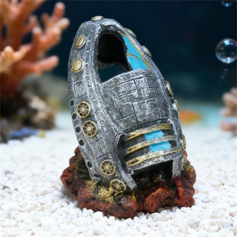 Modern Resins Ornaments For Fish Tanks Unique Underwater Art With Multiple Layered And Nonslip Base