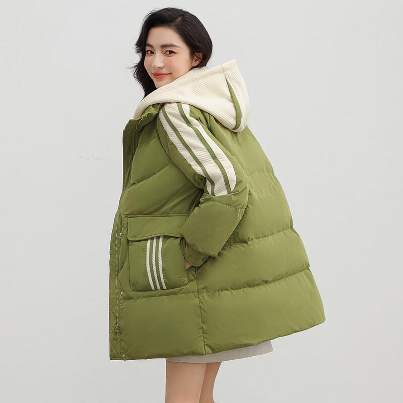 

YAYA Women s Mid-Length Hooded Winter Down Jacket S