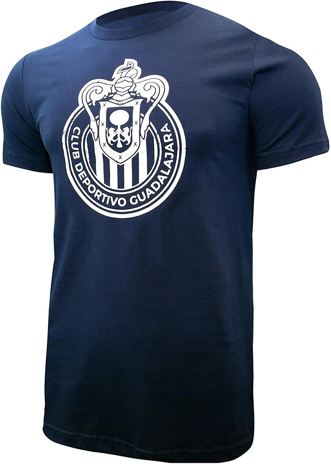 Chivas De Guadalajara Officially Licensed Soccer T-Shirt Cotton 02 Small 4XL