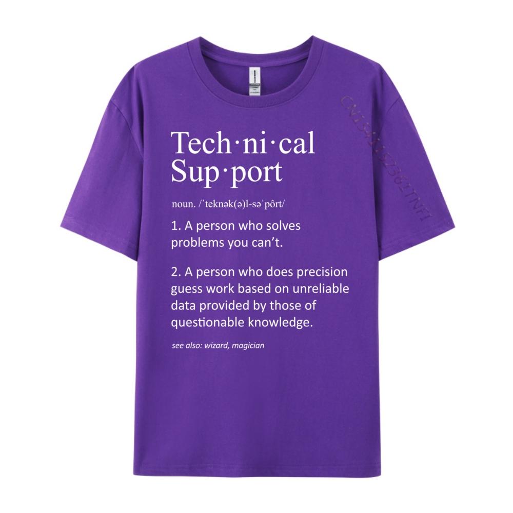 Funny Technical Support Definition Computer T Shirts For Men Graphic T Shirts Cool Fashionable and Trendy Camiseta