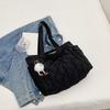 Gepolsterte Handtasche für Damen, verstellbarer Riemen, Rautensteppung, gepolsterte Schultertasche, lässige Reisetasche