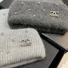 Rabbit Hair Small Fragrant Wind Full Diamond Knitted Hat Winter Paris Light Luxury Niche Warm Versatile Wool Ear Protection Hat Women
