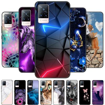 Per Custodia vivo V21e Cover Posteriore in Silicone Custodia per Telefono Per vivo V21e Custodie Paraurti Morbido Funda su vivo V2061 V21 e V 21e 6.44" Borsa