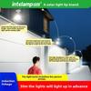 Solar Lights Outdoor with 3 Modes Motion Sensor Super Bright Wall Lamp IP65 Waterproof Street Light for Garden Yard Path Garage