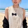 Elegant Long Pearl Bow Sweater Chain - Women's Versatile Necklace, Luxurious High-End Accessory