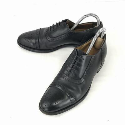 Mack James Chaussures de ville en cuir véritable à trépointe Goodyear à bout rapporté perforé Taille 25.0cm Noir(UTILISÉ)