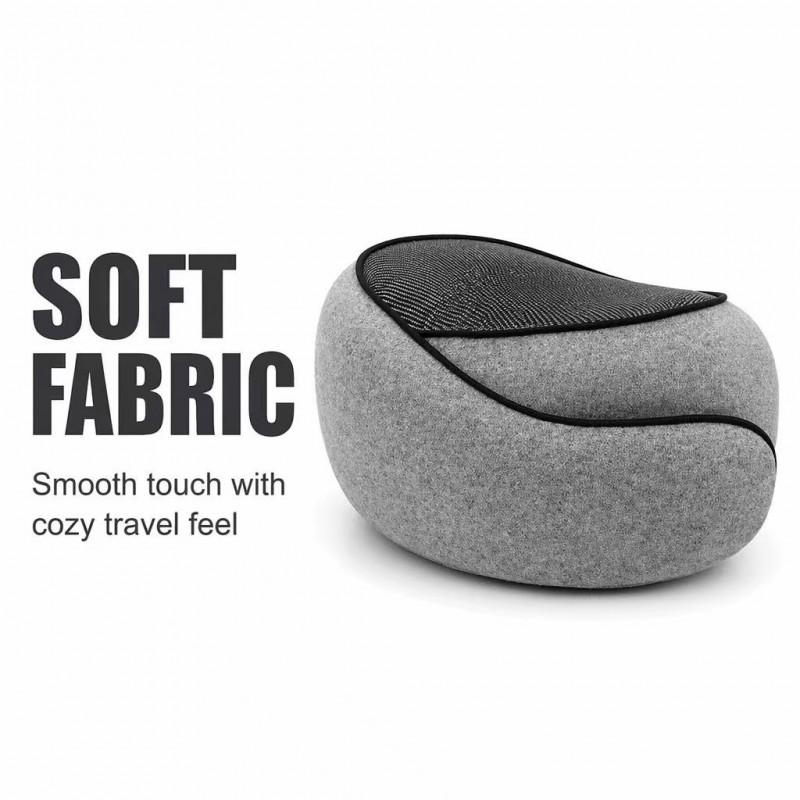 Memory Foam Travel Neck Pillow U-Shaped Airplane Sleep Office Car Use Portable Foldable With Carry Pouch