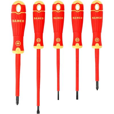 Bahco FIT Insulated Screwdriver Set of 5 Insulated Tools B220.005 (Screwdrivers)