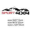 2PCS Off-road 4X4 Car Sticker For VW Amarok Chevrolet S10 D Max Trim Raptor F-150 Trim Truck Door Vinyl Decal Accessories
