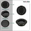 Ventilation Grille - KOTARBAU - 100 Mm - Stainless Steel - Black - Easy To Mount