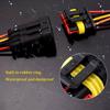 2/5/10 Sets HID 1/2/3/4/5/6 Pin Way Waterproof Electrical Wire Connector with 10CM 18AWG Wire for Car/Truck Harness Wiring