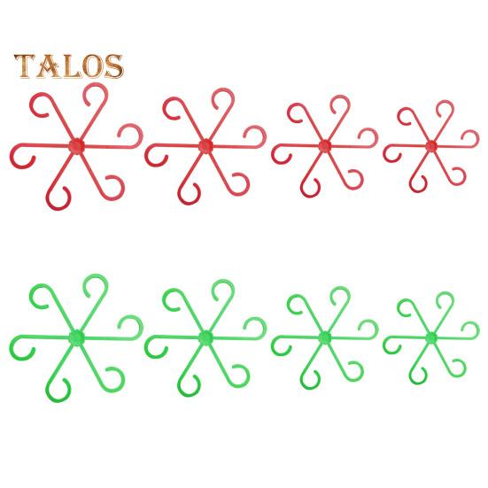 

8 шт. держатель для стебля растения, опоры для стеблей вьющихся комнатных растений, многоразовые колышки для цветочных растений, крючки для стеблей, аксессуары для роста овощей, фруктов и цветов зелёный/красный