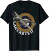 Tricou Bombardier Greu Britanic Lancaster din Al Doilea Război Mondial. Tricou pentru bărbați cu mânecă scurtă din bumbac premium, cu decolteu O, S-3XL