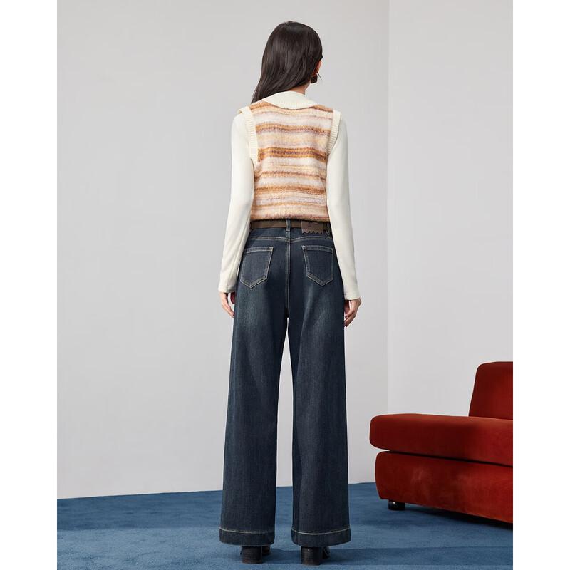 IEF Women's Retro Commuter Wide-Leg Denim Jeans