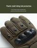 Men's Fleece-Lined Touchscreen Tactical Gloves: Winter Windproof Non-Slip Gloves for Outdoor Sports, Cycling, and Motorcycling.