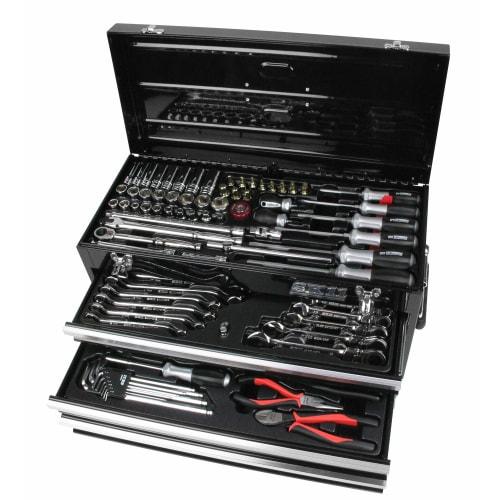 SK11 (SK11) 133-Piece Maintenance Tool Set, Black, for Various Maintenance Needs, SST-16133BK