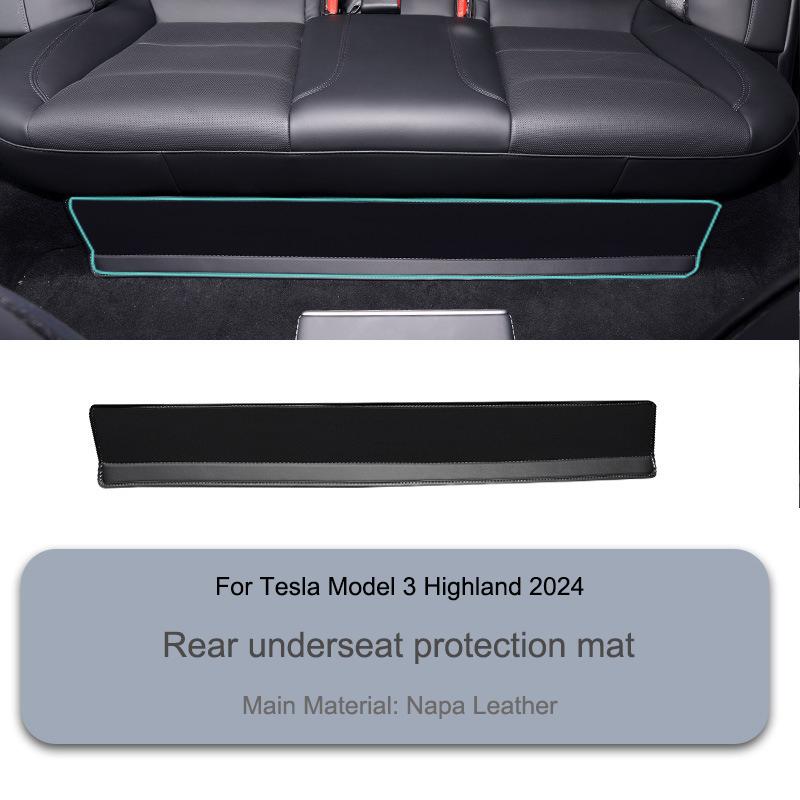 

For Tesla Model 3 Highland Door Sill Protection Cover Mat Model 3+ Door Threshold Protect Anti-kick Pad Non-destructive Install Rear Seat Cover
