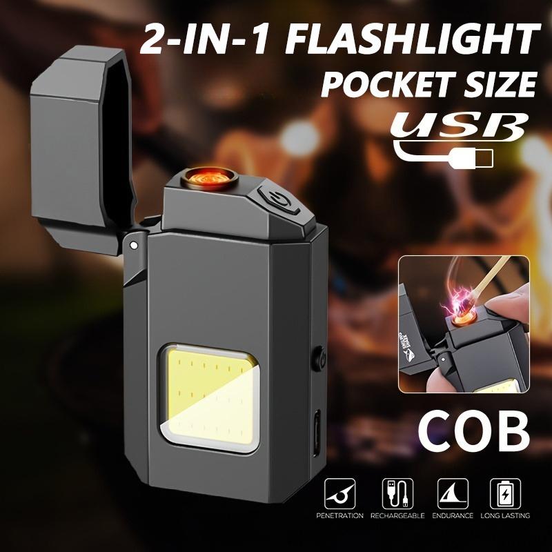 Rechargeable Portable Small Flashlight Windproof Ignition Flashlight, Suitable for Outdoor Exploration and Night Work,camping Equipment