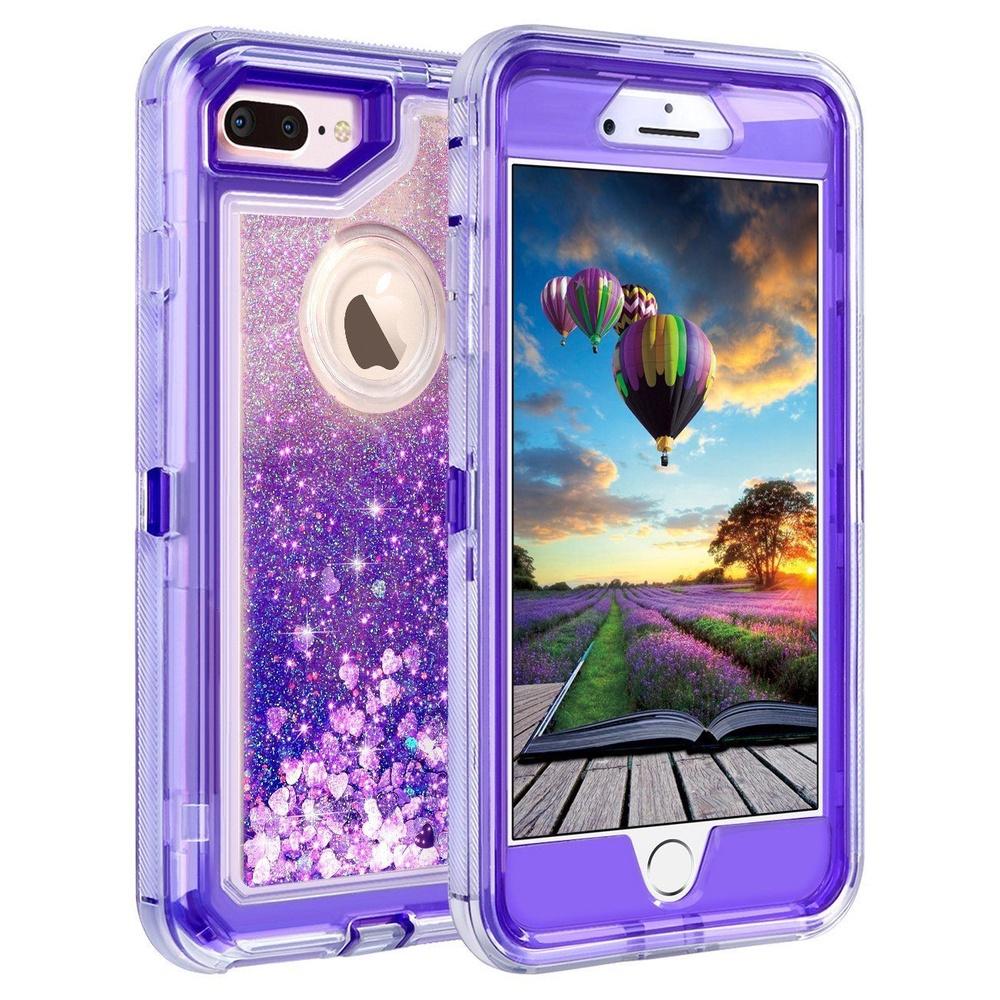 Shell Shockproof Defender Quicksand Glitter Liquid Case For Iphone 678px