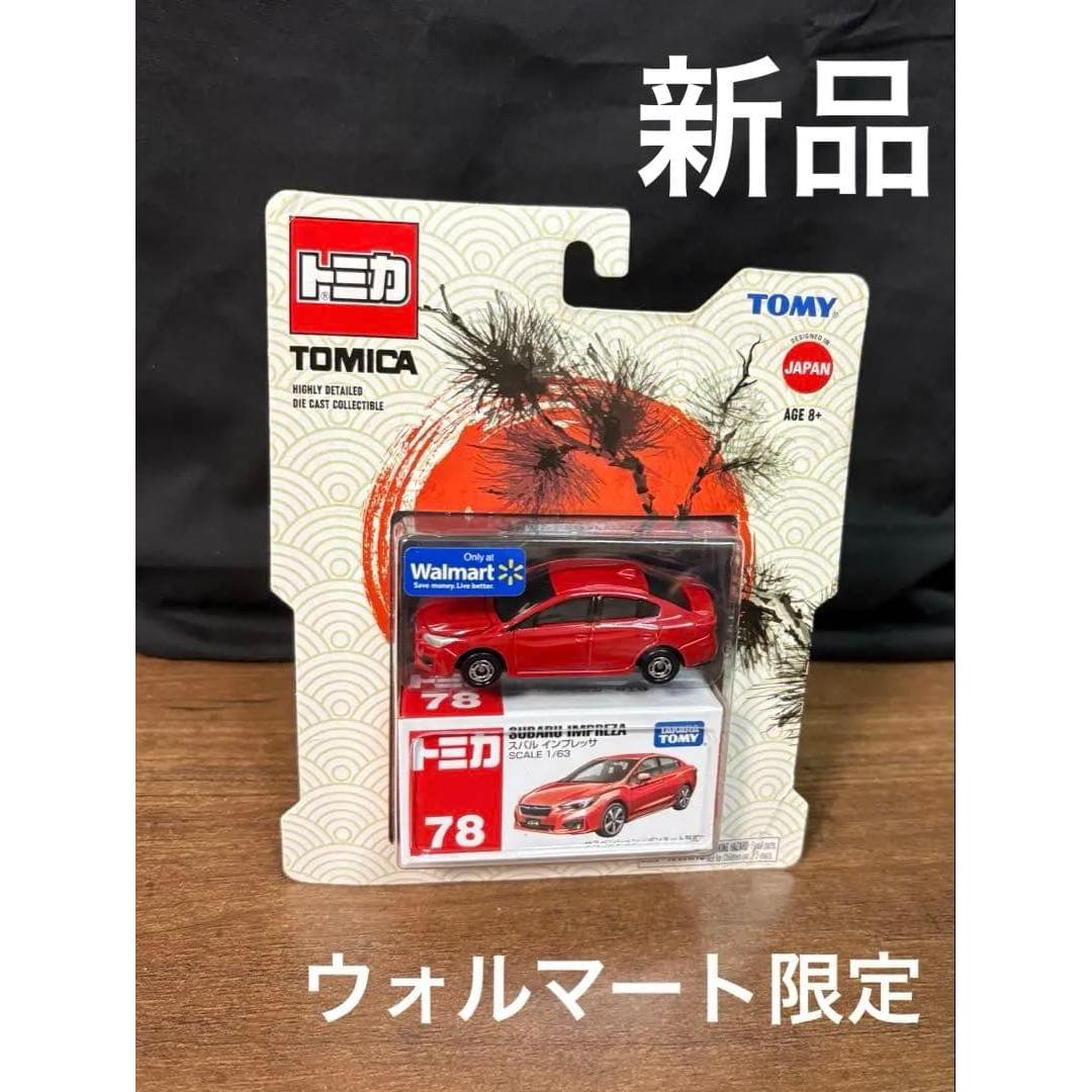 Использованная модель для зарубежных продаж Tomica №. 78 Subaru Impreza неиспользованный товар Ограниченная серия Walmart