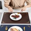 New Chinese square placemat Western dining mat Chinese restaurant placemat tableware coaster PVC material Children's anti-scalding