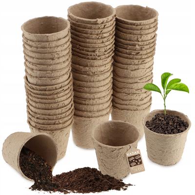 60x Turbalı Fidan Saksısı 6cm Biyobozunur Fidanlar Fideler