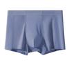 Men Modal Boxer Underwear Mid-rise Elastic Waistband Breathable Mesh Shorts Briefs Solid Color Panties Daily Wear