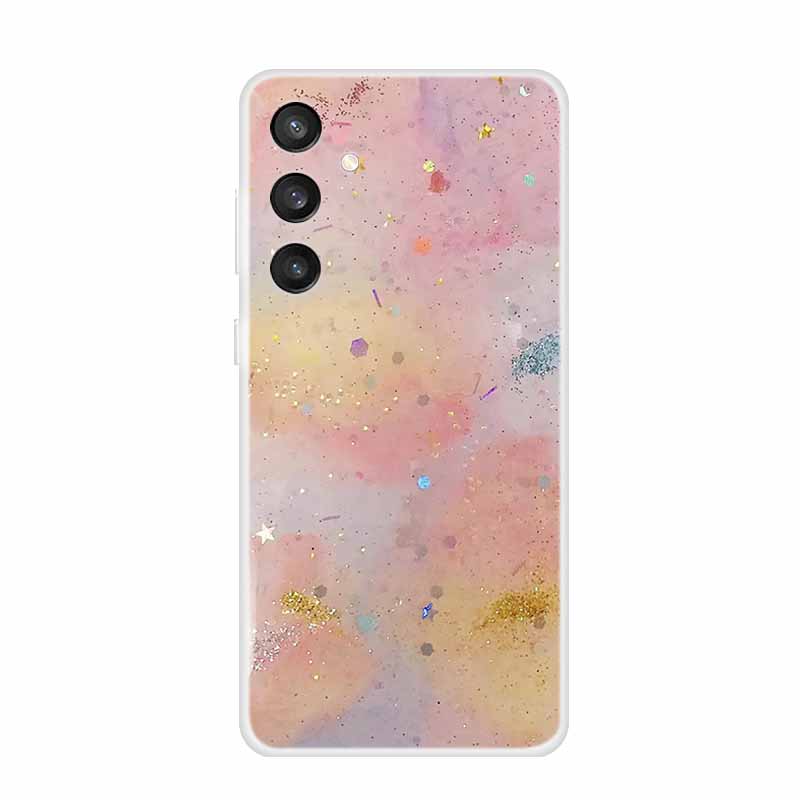 6.7" For Samsung S24 FE 5G Case Marble Soft Clear TPU Silicone Phone Covers for Samsung Galaxy S24 FE Case Bumper S24FE S 24FE