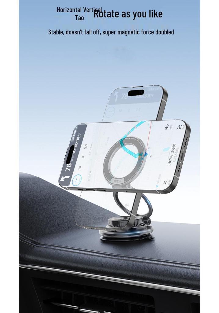 Strong Magnetic Folding Car Phone Holder with 360° Rotation