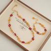 Pastoral Retro Colorful Flower Clavicle Necklace - 2026 Light Luxury Women's High-End Bracelet Necklace