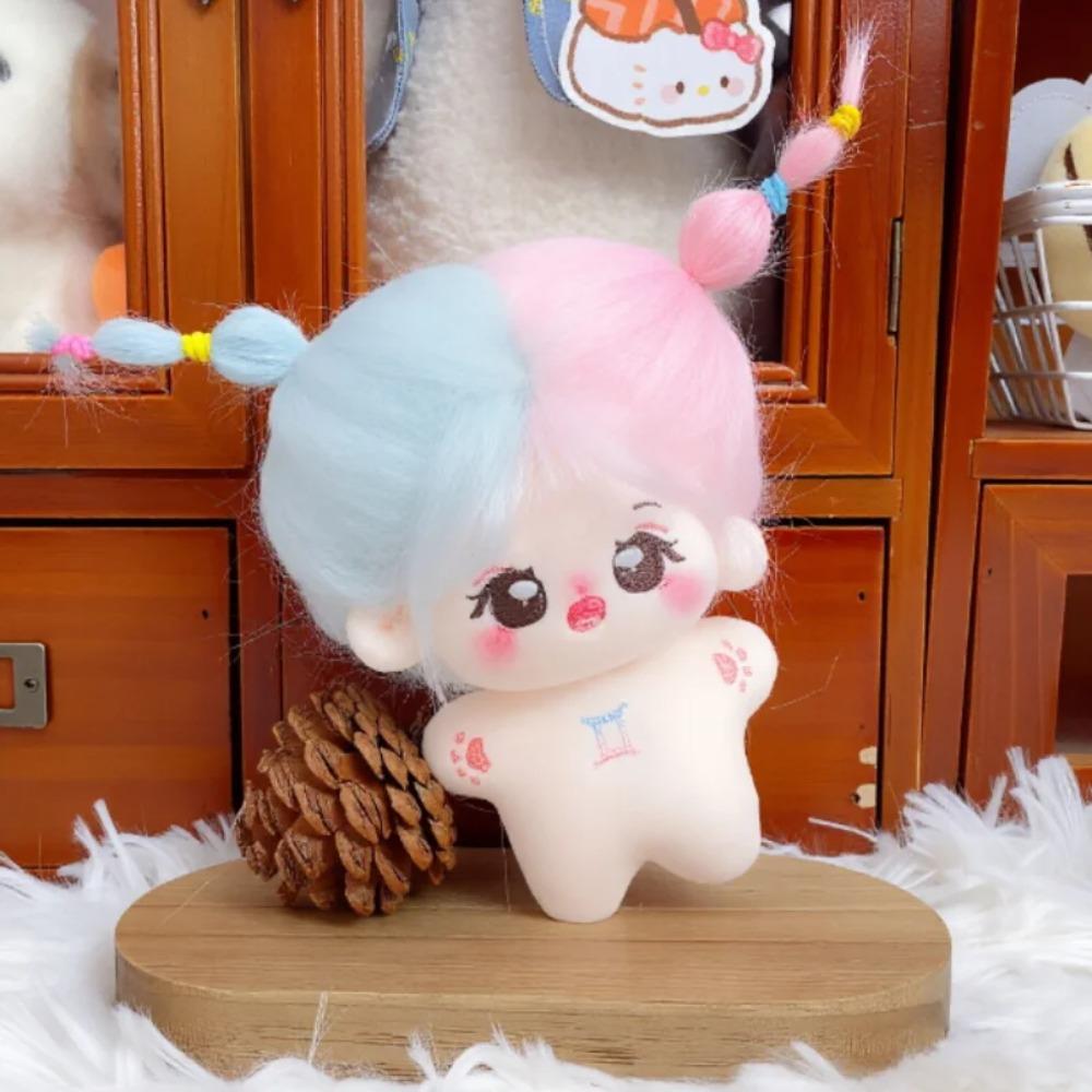 10cm Mini Kawaii Plush Cotton Doll Idol Starfish Body Stuffed Gemini Constellation Dolls Anime Figure Toys Fans Collection Gifts