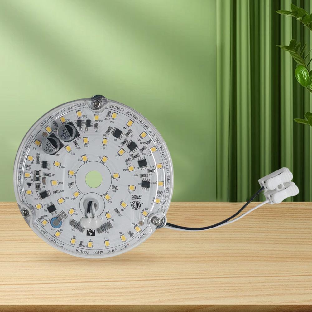 3.94 Inch LED Ceiling Fan Light Kit 18W 1530LM Dimmable LED Retrofit Kit 3000K/4000K/6500K Ceiling Fan LED Light Replacement