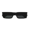 Saint Laurent Logo Acetate Irregular Frame Sunglasses Men sunglasses Black 779820Y99601033