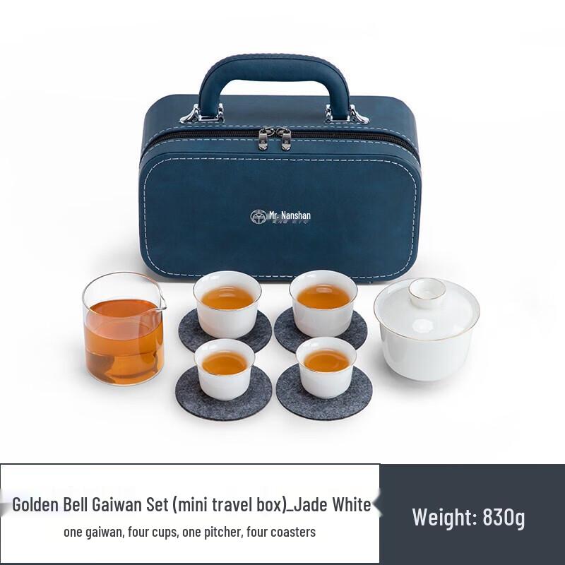 Portable Golden Bell Gaiwan Travel Tea Set