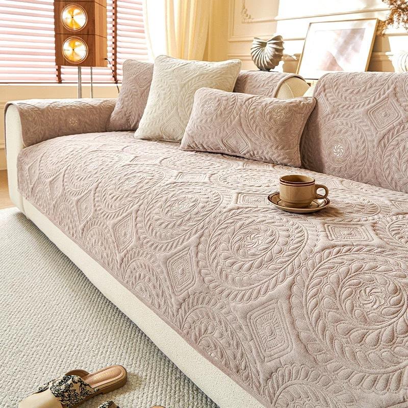 

Чехол на подушку для дивана из плюша, фланелевый плед для дивана, чехол для дивана во французском стиле 110*210cm розовый