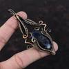 Iolite Sunstone Pendant Copper Wire Wrapped Pendant Iolite Sunstone Jewelry Beautiful Gemstone Pendant Handmade Copper Jewelry Gift For Her